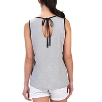 Women's G-III 4Her by Carl Banks Heather Gray NASCAR Fastest Lap Fashion Tank