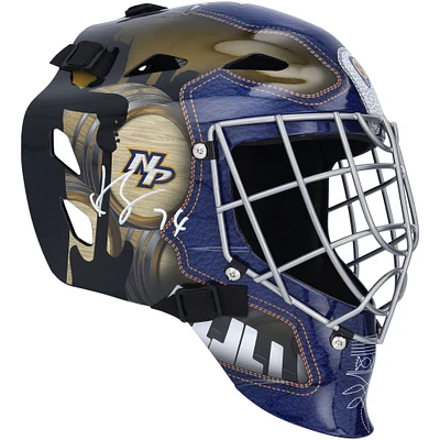 Masque de gardien de but réplique autographié par Juuse Saros des Nashville Predators