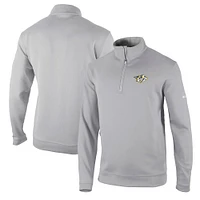 Men's Columbia Gray Nashville Predators Wickham Hills Omni-Wick Quarter-Zip Jacket
