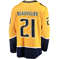 Men's Fanatics Anthony Beauvillier Gold Nashville Predators  Premier Breakaway Player Jersey