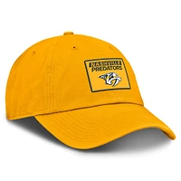 Men's Fanatics Gold Nashville Predators Authentic Pro Prime Adjustable Hat