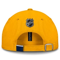 Men's Fanatics Gold Nashville Predators Authentic Pro Prime Adjustable Hat
