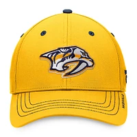 Men's Fanatics Gold Nashville Predators Authentic Pro Rink Flex Hat
