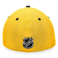 Men's Fanatics Gold Nashville Predators Authentic Pro Rink Flex Hat