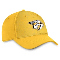 Men's Fanatics Gold Nashville Predators Authentic Pro Rink Flex Hat