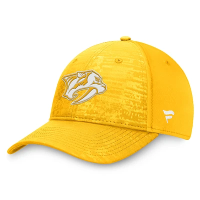 Casquette Flex Fundamental Defender des Predators de Nashville pour hommes Fanatics Gold