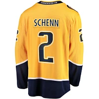 Men's Fanatics Luke Schenn Gold Nashville Predators Home Breakaway Jersey