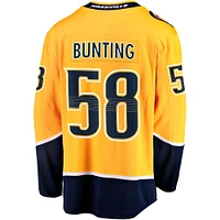 Men's Fanatics Michael Bunting Gold Nashville Predators Home Breakaway Jersey
