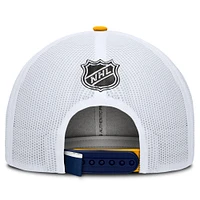 Men's Fanatics Navy/White Nashville Predators Authentic Pro Rink Trucker Hat