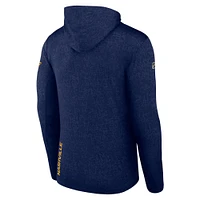 Sweat à capuche léger Fanatics Navy Nashville Predators Authentic Pro pour hommes