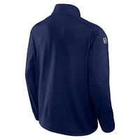 Veste à glissière quart de tour Authentic Pro Rink pour homme la marque Fanatics bleu marine Nashville Predators