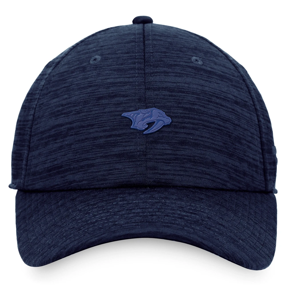 Men's Fanatics Navy Nashville Predators Authentic Pro Road Snapback Hat