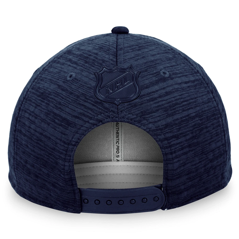 Men's Fanatics Navy Nashville Predators Authentic Pro Road Snapback Hat