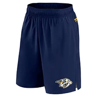 Men's Fanatics  Navy Nashville Predators Authentic Pro Tech Shorts