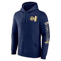 Men's Fanatics Navy Nashville Predators Revolution Pullover Hoodie