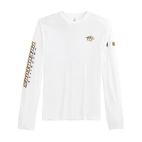Men's johnnie-O White Nashville Predators Adam Long Sleeve T-Shirt