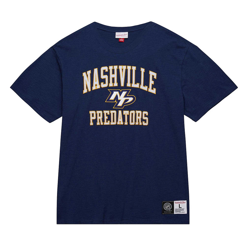 Men's Mitchell & Ness Navy Nashville Predators Legendary Slub T-Shirt