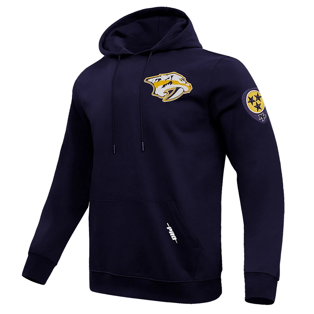 Men's Pro Standard Navy Nashville Predators Classic Pullover Hoodie