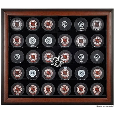 Nashville Predators 30-Puck Brown Display Case
