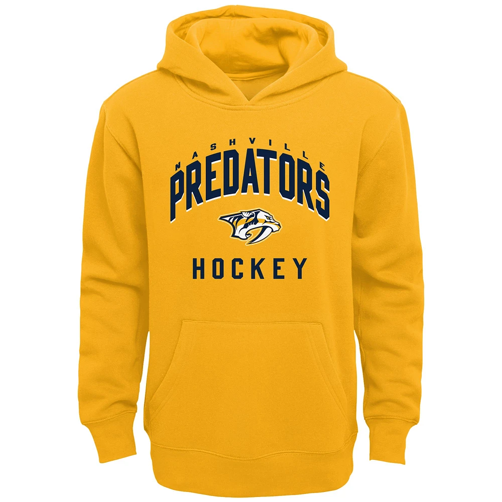 Toddler Gold/Heather Gray Nashville Predators Play by Pullover Hoodie & Pants Set