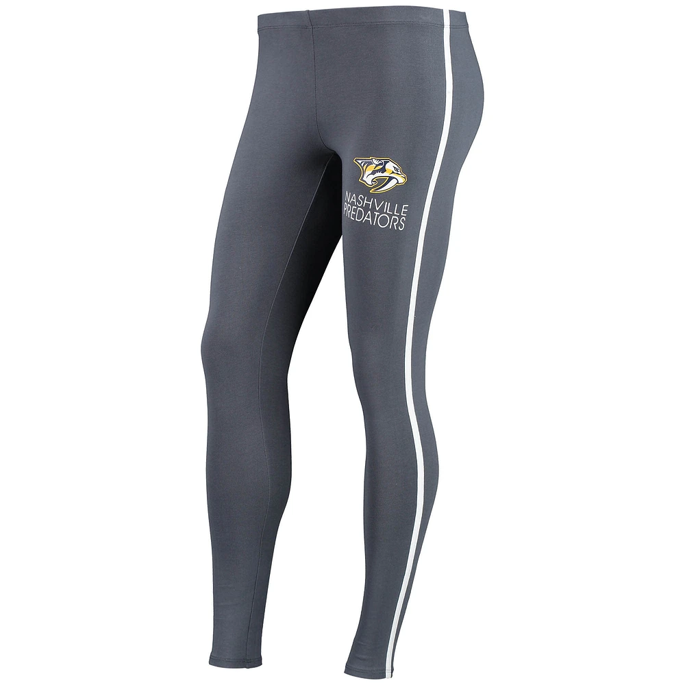 Women's Concepts Sport White/Charcoal Nashville Predators Sonata T-Shirt & Leggings Set