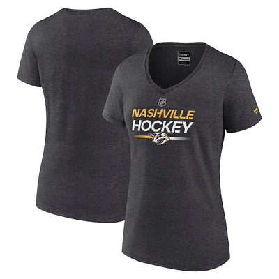 T-SHIRT À COL EN V NUT PRDATR HTHCHR NHL W AP PRIMARY REPLEN SS TEELADPFM