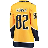 Women's Fanatics Tommy Novak Gold Nashville Predators Home Breakaway Player Jersey