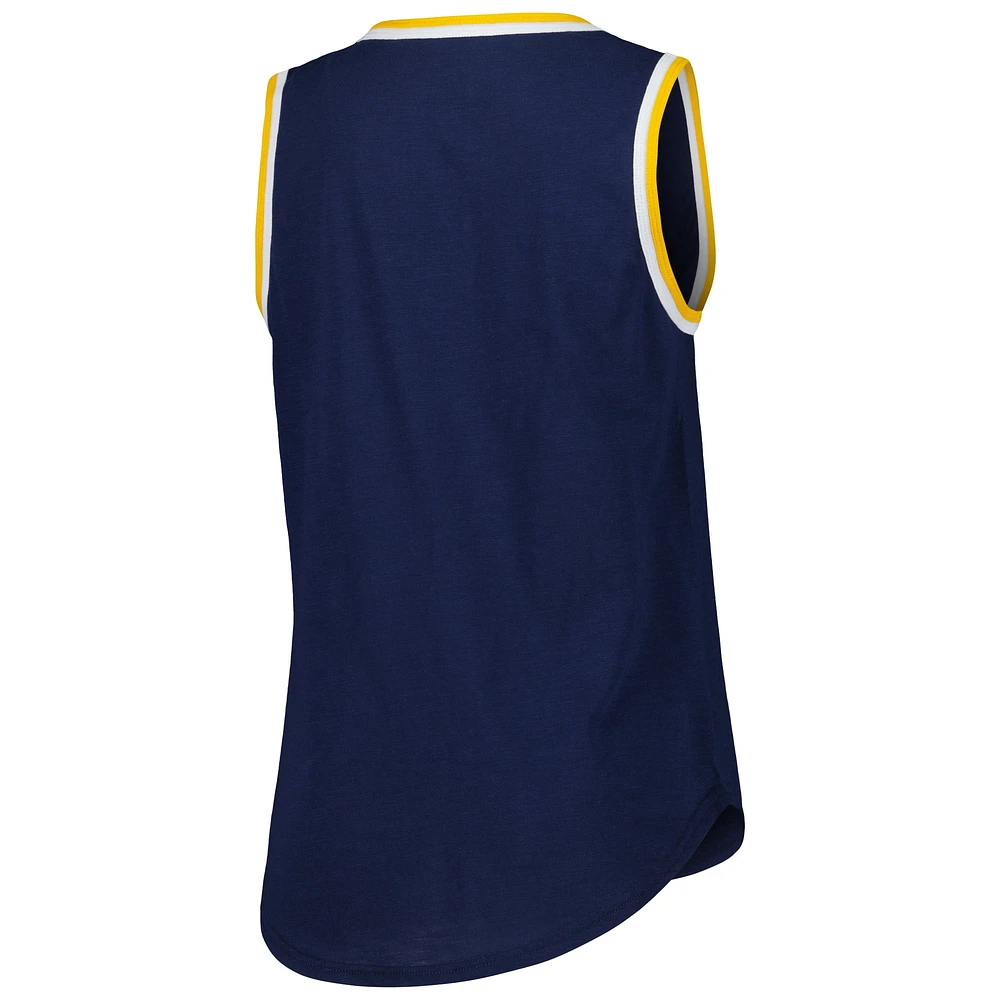 Women's G-III 4Her by Carl Banks Navy Nashville Predators Strategy Tank Top