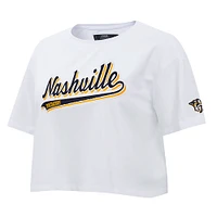 T-shirt court Pro Standard pour femmes des Predators de Nashville Boxy Script Tail