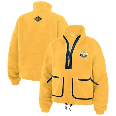 Veste polaire à demi-zip Gold Nashville Predators pour femme WEAR by Erin Andrews