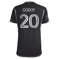 Men's adidas Anibal Godoy Black Nashville SC 2023 Man Kit Authentic Player Jersey