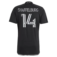 Men's adidas Jacob Shaffelburg Black Nashville SC 2024 Man Kit Replica Player Jersey