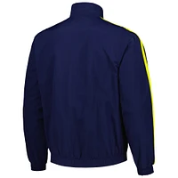 Men's adidas Navy/Yellow Nashville SC 2023 On-Field Anthem Full-Zip Reversible Team Jacket