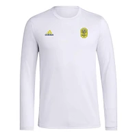 Men's adidas White Nashville SC Local Stoic Long Sleeve T-Shirt