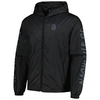 Men's Black Nashville SC Graffiti Full-Zip Hoodie Windbreaker Jacket