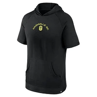 Men's Fanatics Black Nashville SC Match Raglan Short Sleeve Pullover Hoodie