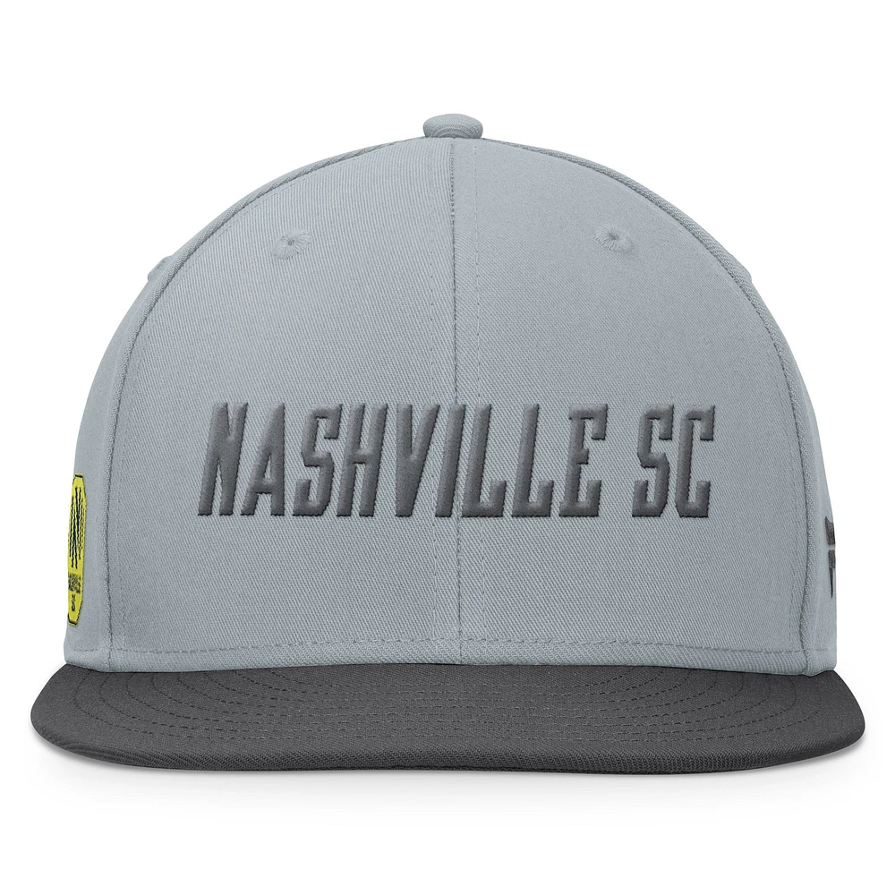 Men's Fanatics Gray Nashville SC Smoke Snapback Hat