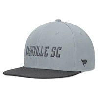 Men's Fanatics Gray Nashville SC Smoke Snapback Hat