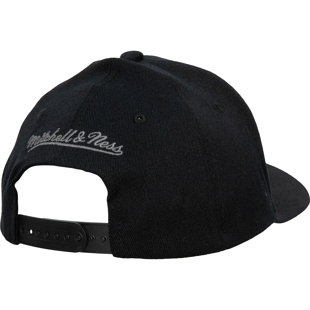 Men's Mitchell & Ness Black Nashville SC x Johnny Cash Adjustable Hat