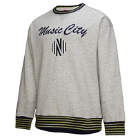 Men's Mitchell & Ness  Heather Gray Nashville SC 2025 Jersey Hook Fleece Pullover Sweatshirt