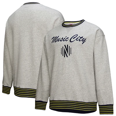 Sweat-shirt en molleton à capuche Mitchell & Ness Heather Gray Nashville SC 2025 pour homme