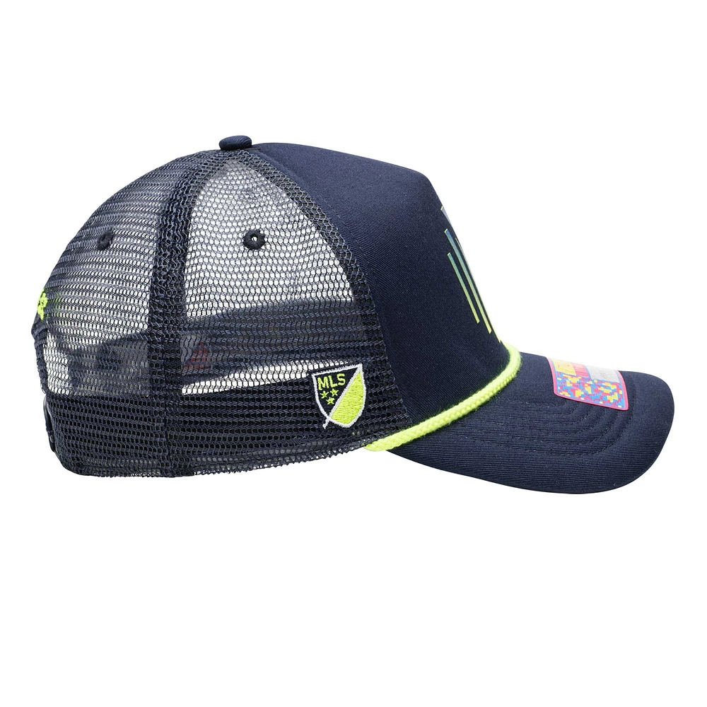 Men's Navy Nashville SC Atmosphere Trucker Adjustable Hat