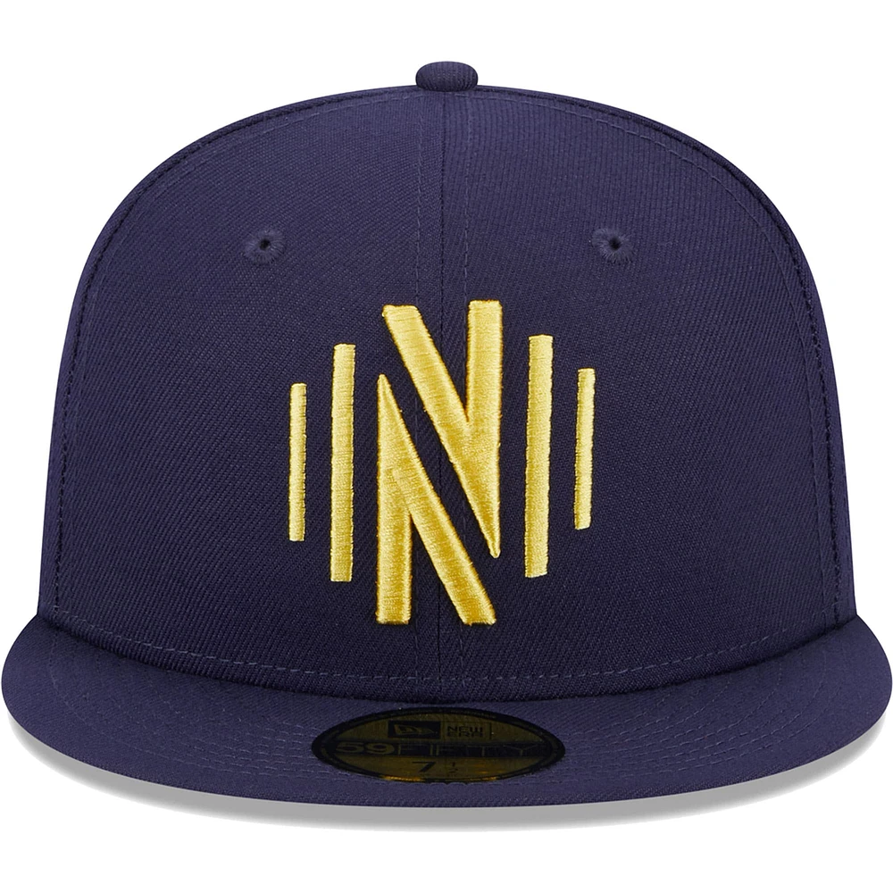 Men's New Era Navy Nashville SC Patch 59FIFTY Fitted Hat