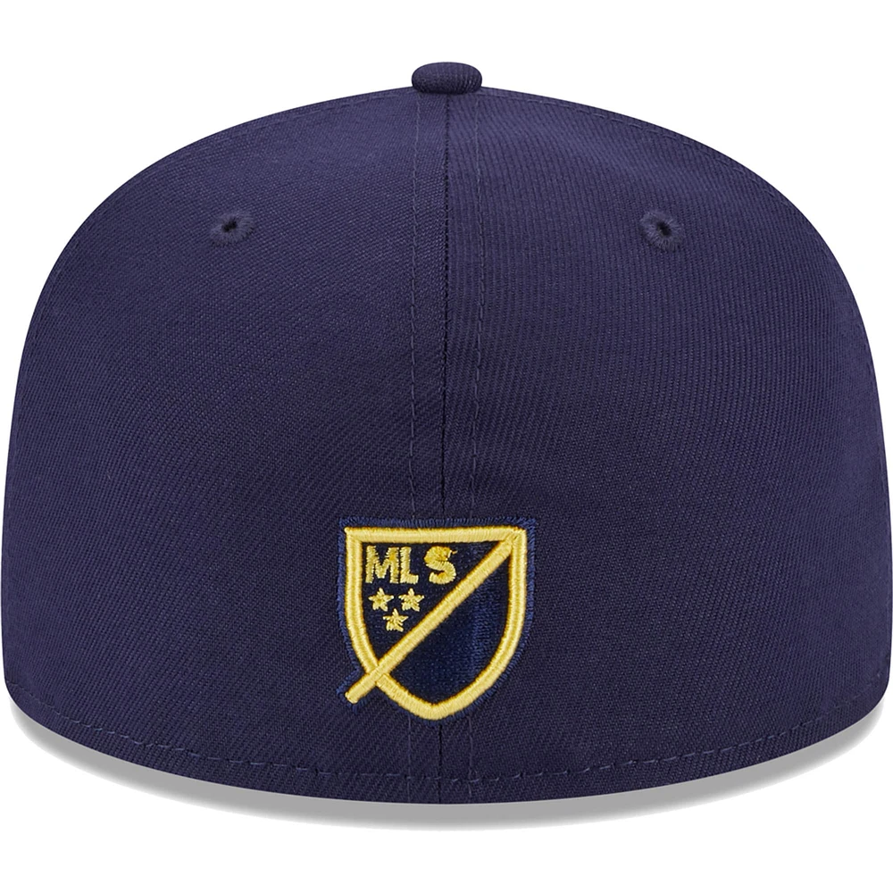 Men's New Era Navy Nashville SC Patch 59FIFTY Fitted Hat