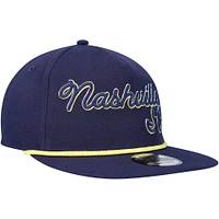 Men's New Era  Navy Nashville SC Script Golfer Adjustable Hat