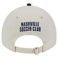 Men's New Era White Nashville SC 2024 Kick Off Collection 9TWENTY Adjustable Hat
