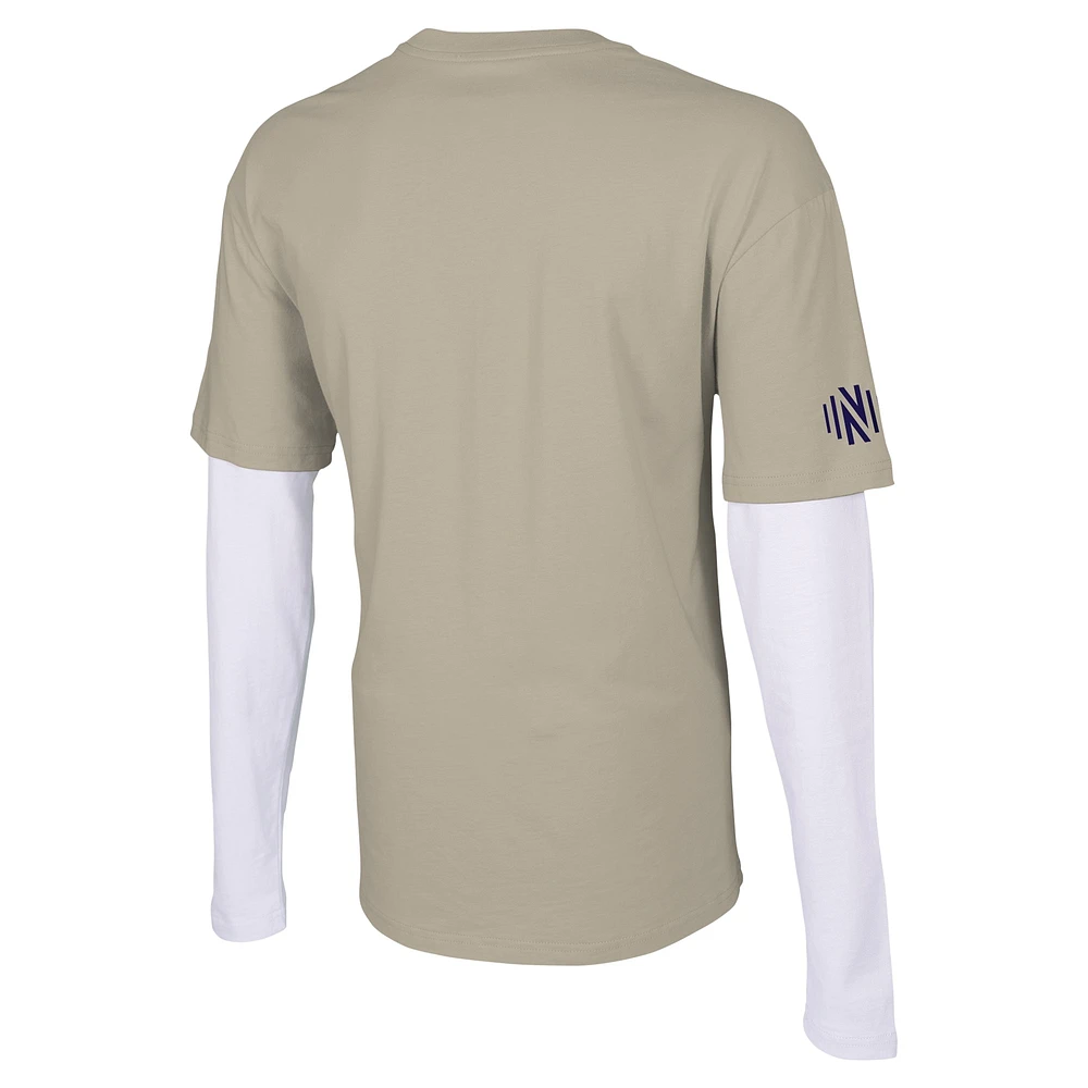Men's Stadium Essentials Tan Nashville SC Status Long Sleeve T-Shirt