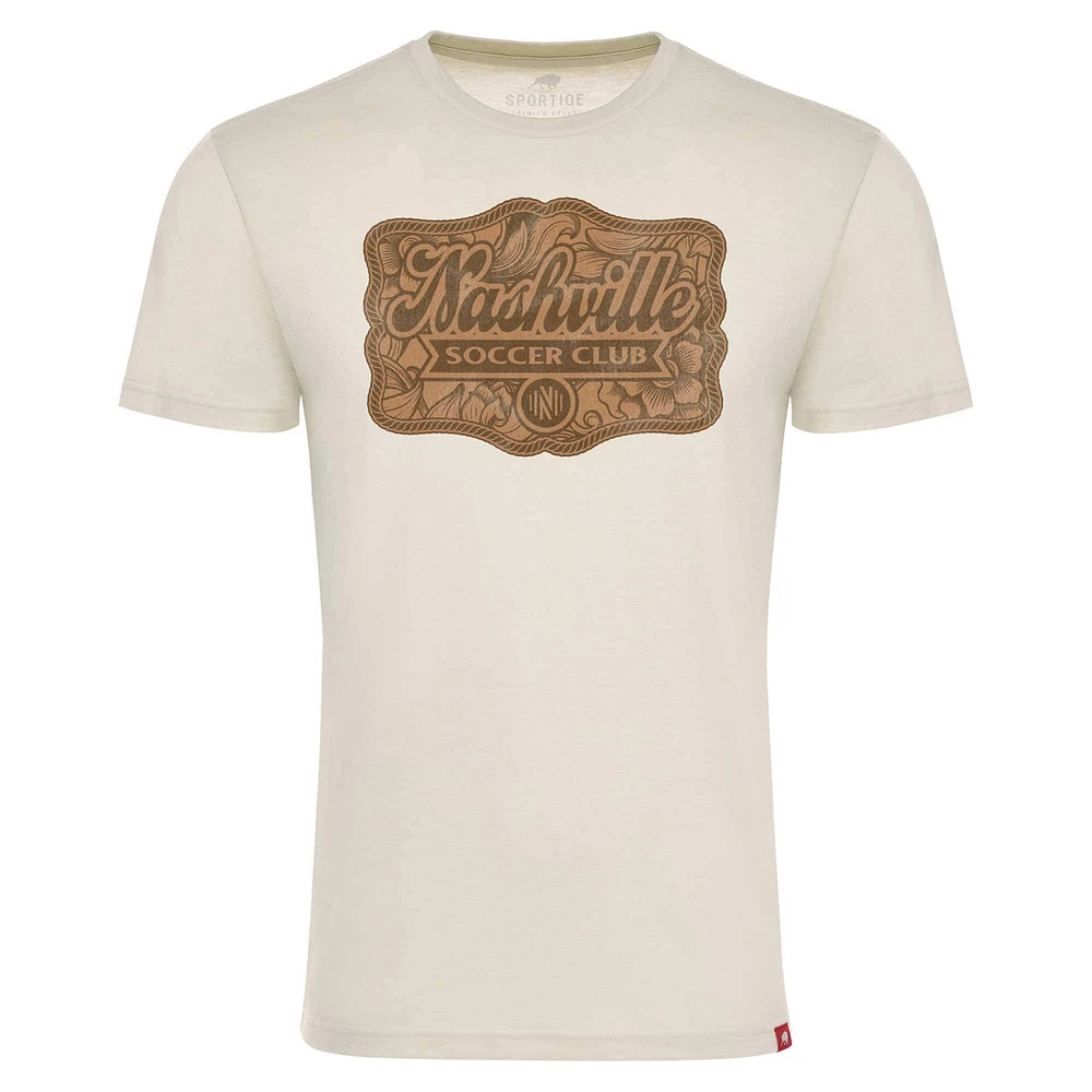 Unisex Sportiqe Cream Nashville SC Comfy Tri-Blend T-Shirt