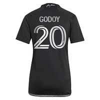 Women's adidas Anibal Godoy Black Nashville SC 2023 Man Kit Replica Player Jersey