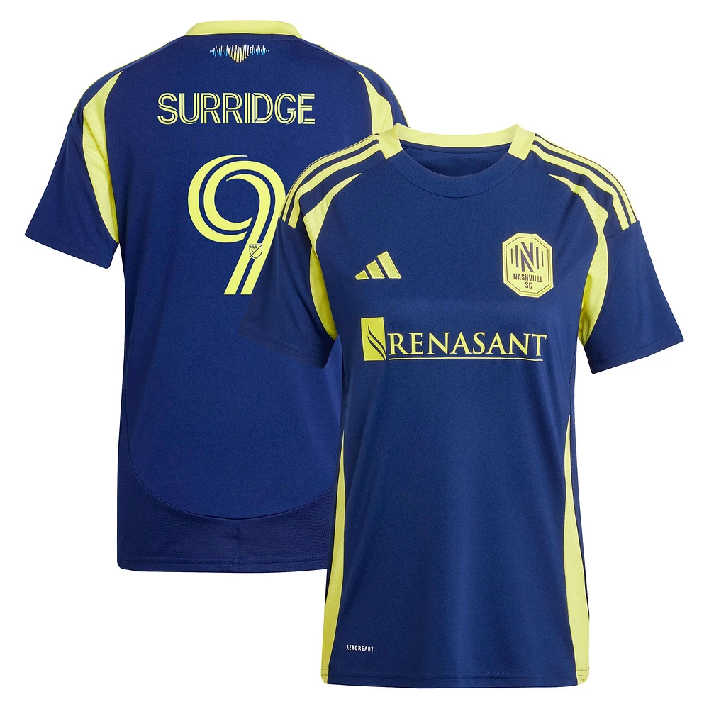 Maillot réplique du kit The Heart of Nashville 2025 pour femme adidas Sam Surridge Navy